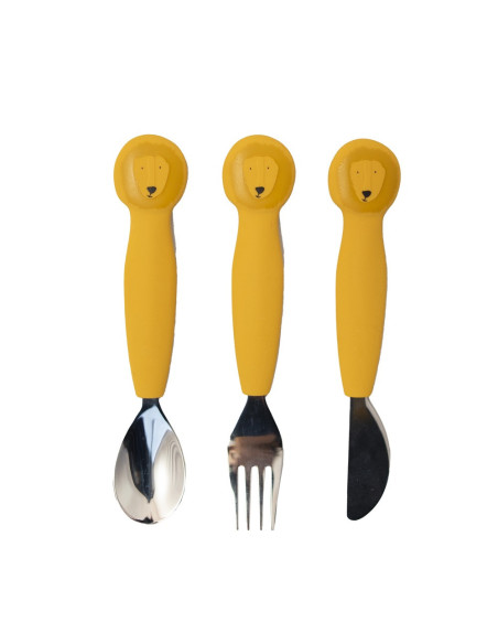 Couverts 3 pièces en silicone - Mr. Lion - Trixie