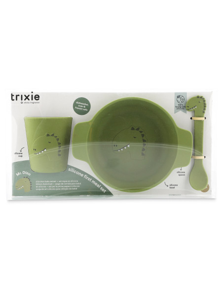 Set repas en silicone - Mr. Dino - Trixie
