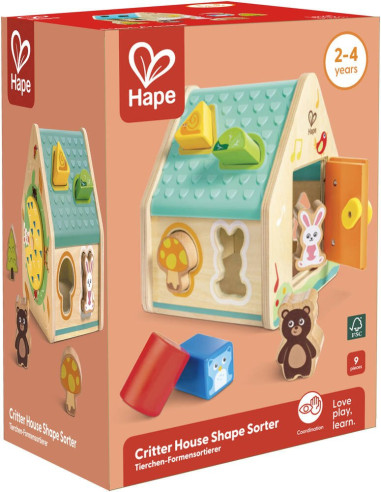 Maison trieuse de formes – les amis de la forêt - Hape