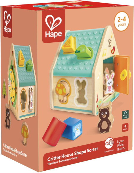 Maison trieuse de formes – les amis de la forêt - Hape