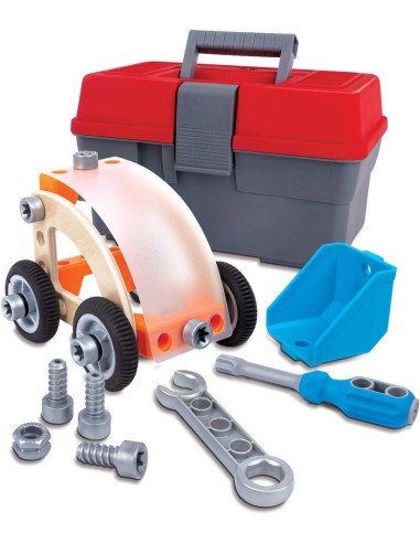 Ensemble de voitures a construire build 'n' drive car set - hape