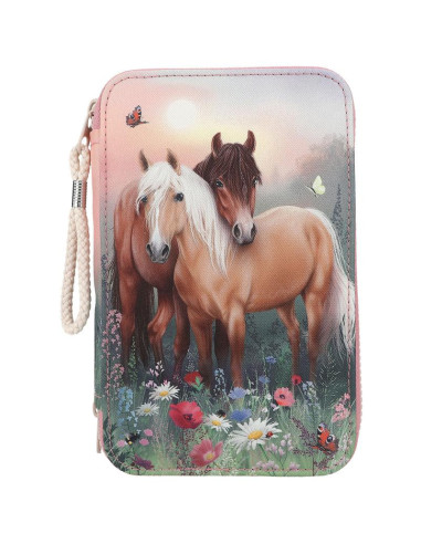 Miss melody trousse 3 compartiments flowers