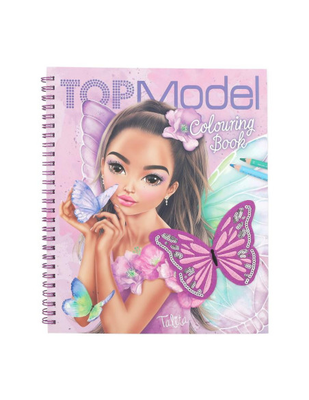 Topmodel livre de coloriages avec sequins fairy love