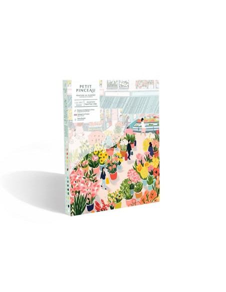 Coffret peinture au numéro - Flower Market par Zaze Art - La petite épicerie