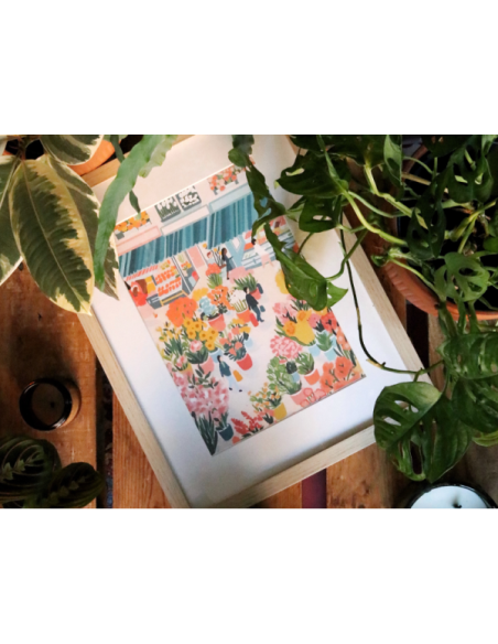 Coffret peinture au numéro - Flower Market par Zaze Art - La petite épicerie