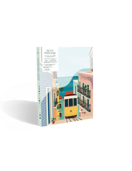 Coffret peinture au numéro - Lisbon Tram par Vero Illustrates