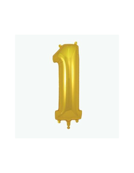 Ballon chiffre 1 doré - my little day