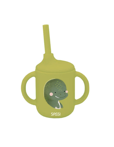 Tasse et verre cracky le dinosaure - Sassi