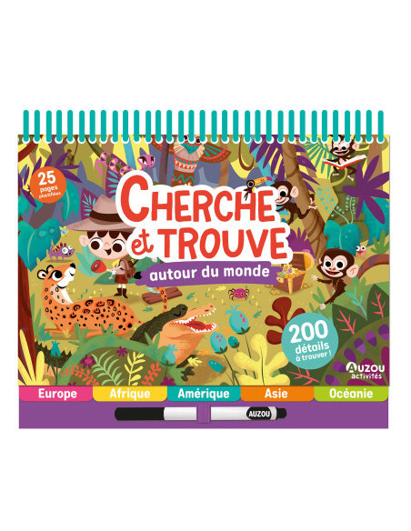 Bloc-notes cherche et trouve - autour du monde