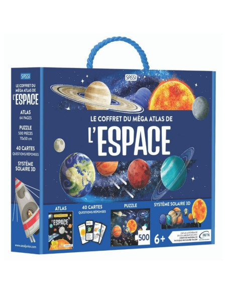 Le coffret méga atlas de l'espace : tout savoir sur l'espace