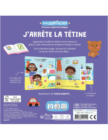 Mon anim'agier - premiers apprentissages - j'arrête la tétine