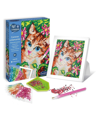 Art & creations - canevas a diamanter - chaton