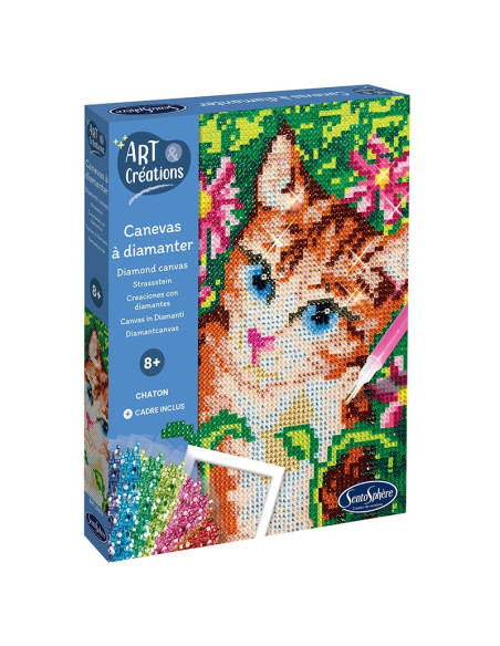 Art & creations - canevas a diamanter - chaton