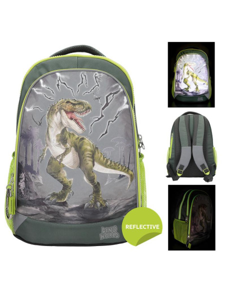 Dino world sac à dos reflector