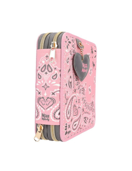 Miss melody trousse 2 compartiments avec pendentif bandana