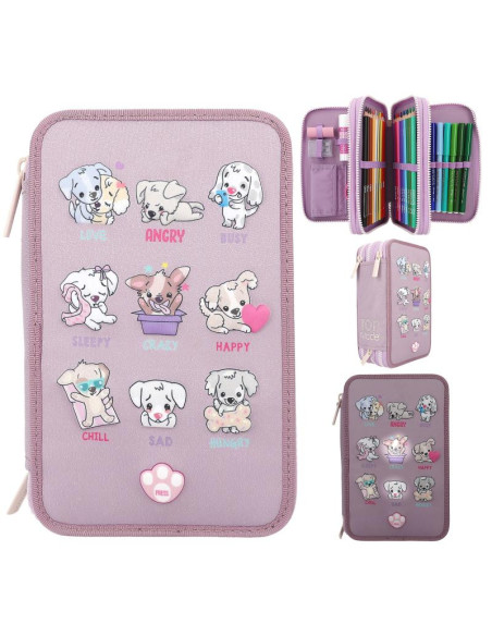 Topmodel trousse 3 compartiments led baromètre d'humeur