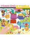 Stickers epais - je m'habille