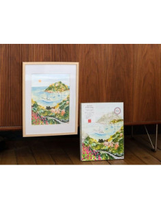 Coffret peinture au numéro - Balade dans les Calanques par Sabina Fenn - La petite épicerie 2