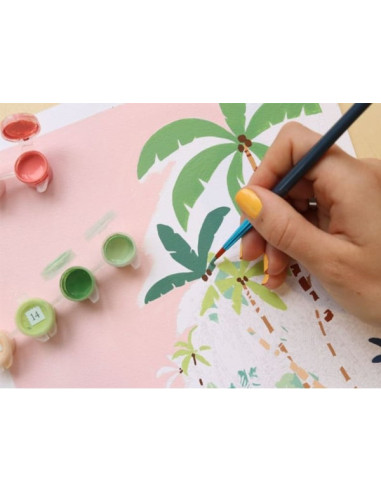Coffret peinture au numéro - Bora Bora par Tania Garcia - La petite épicerie