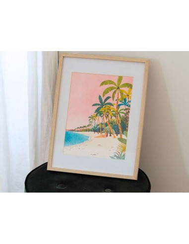 Coffret peinture au numéro - Bora Bora par Tania Garcia - La petite épicerie