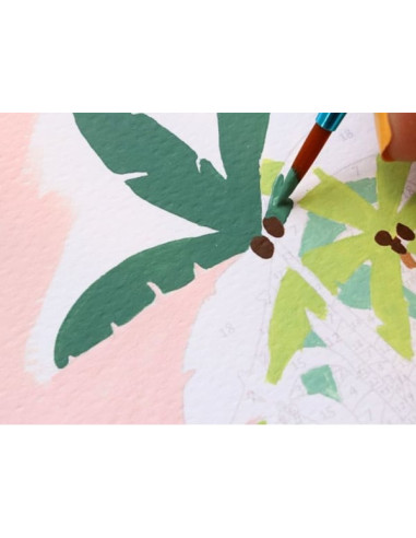 Coffret peinture au numéro - Bora Bora par Tania Garcia - La petite épicerie