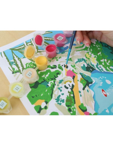 Coffret peinture au numéro - Les Gorges du Verdon par Nolwenn Studio - La petite épicerie