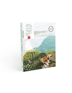 Coffret peinture au numéro - Picnic à Étretat par Ananya Bhandari - La petite épicerie