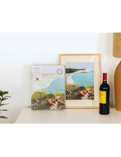 Coffret peinture au numéro - Picnic à Étretat par Ananya Bhandari - La petite épicerie 2