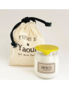 Bougie p'tit pot de yaourt "merci" miel - marcel & lily