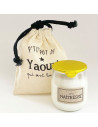 Bougie Végétale P'tit pot de yaourt "Maîtresse" Pistache-amande - Marcel & Lily