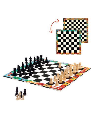 Jeu classique - echecs et dames - djeco