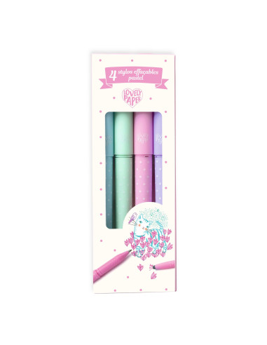 Stylos - 4 stylos effaçables pastel