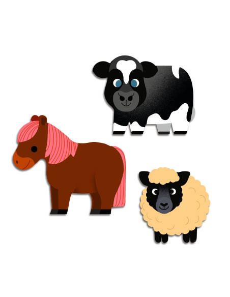 Grosses gommettes - animaux de la ferme