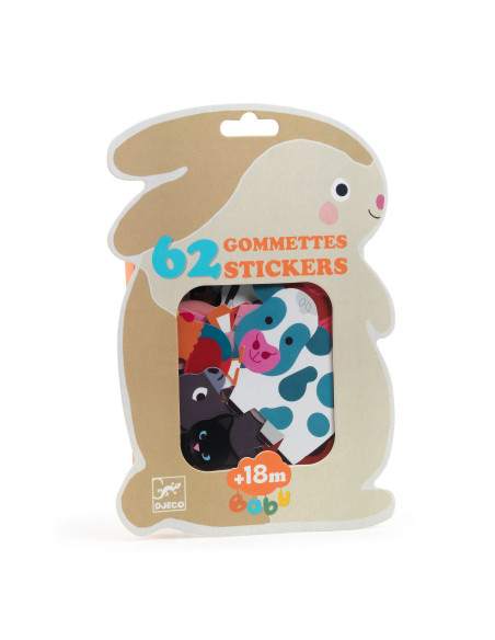 Grosses gommettes - animaux de la ferme