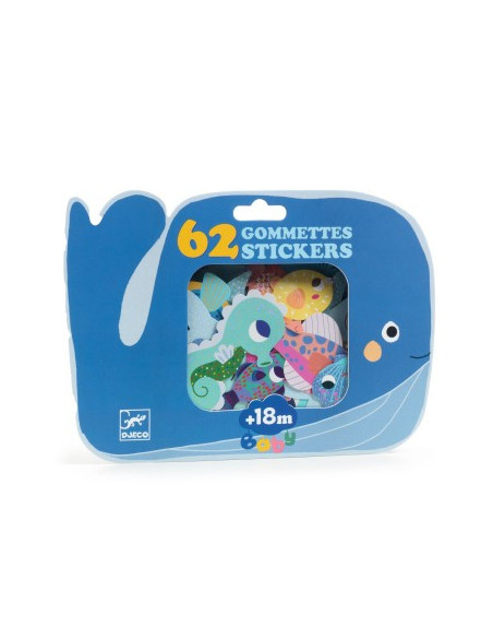 Grosses gommettes - animaux de la mer