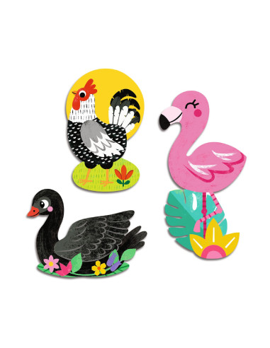 Grosses gommettes - oiseaux
