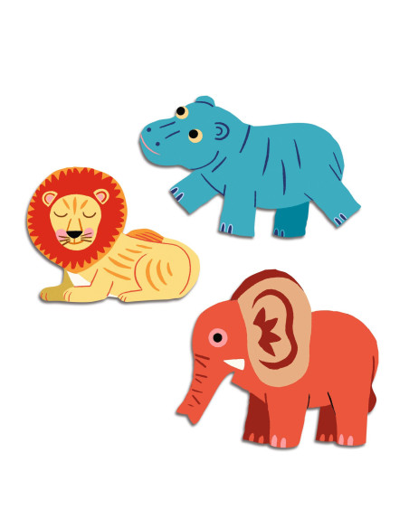 Grosses gommettes - animaux de la savane