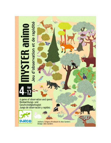 Jeu de cartes - myster animo - djeco