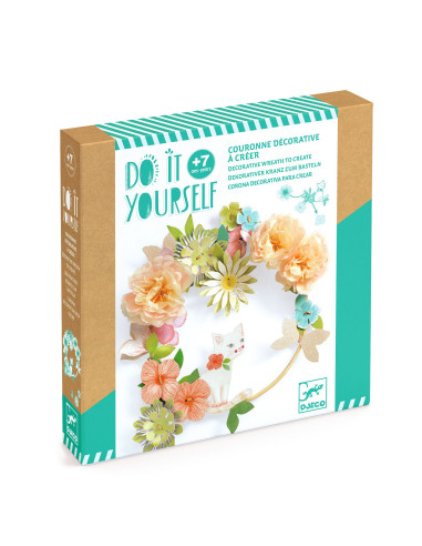Couronne deco diy - dalia - djeco