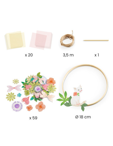 Couronne deco diy - dalia - djeco