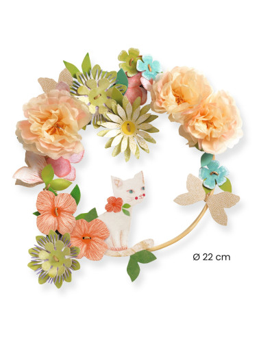 Couronne deco diy - dalia - djeco