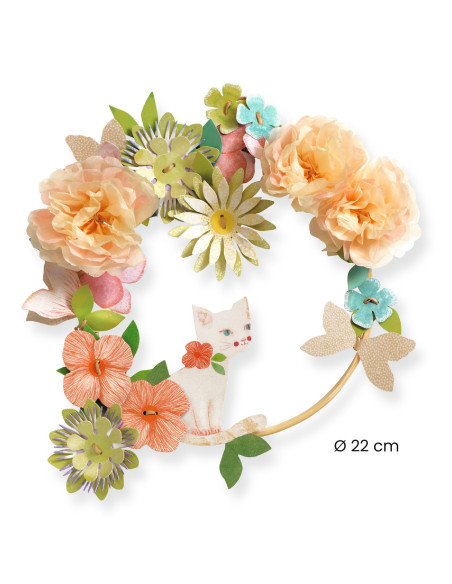 Couronne deco diy - dalia - djeco