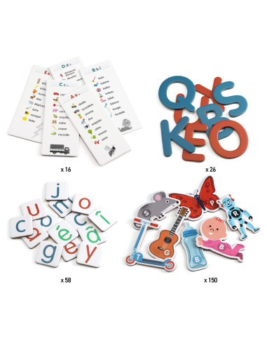 Jeu educatif - mon grand coffret des lettres - djeco