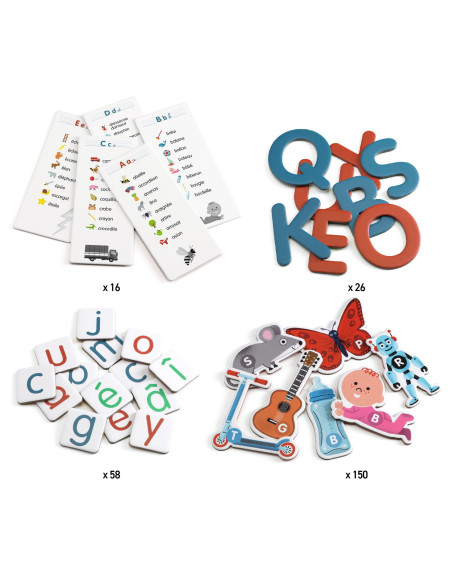 Jeu educatif - mon grand coffret des lettres - djeco