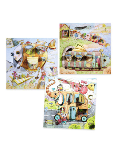 Coloriage surprise portes - le voyage de malo - djeco