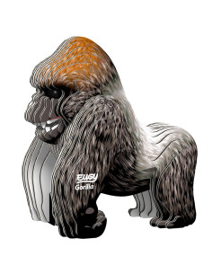 Eugy puzzle 3d - animal sauvage - gorille