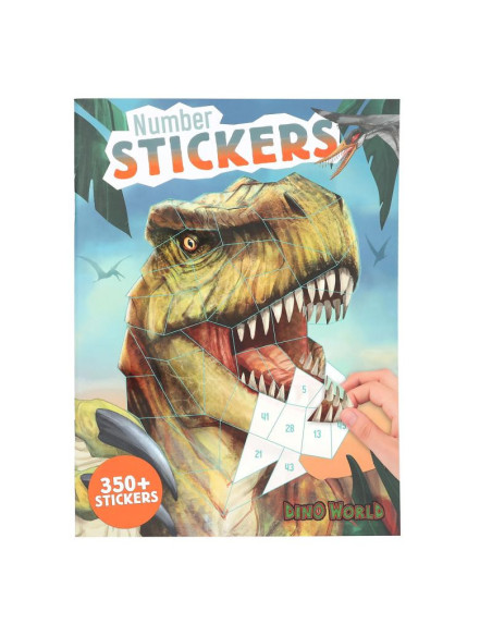 Dino World Number Stickers
