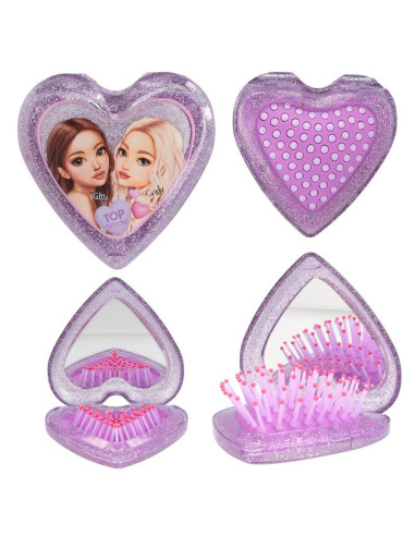 Topmodel brosse à cheveux pliante coeur beauty and me