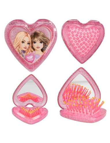 Topmodel brosse à cheveux pliante coeur beauty and me