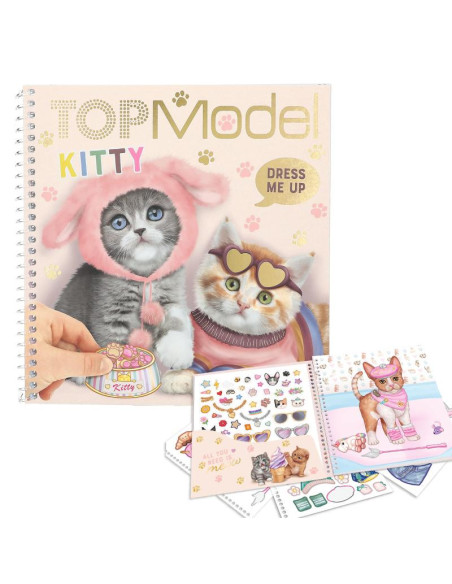 Topmodel dress me up album autocollants kitty